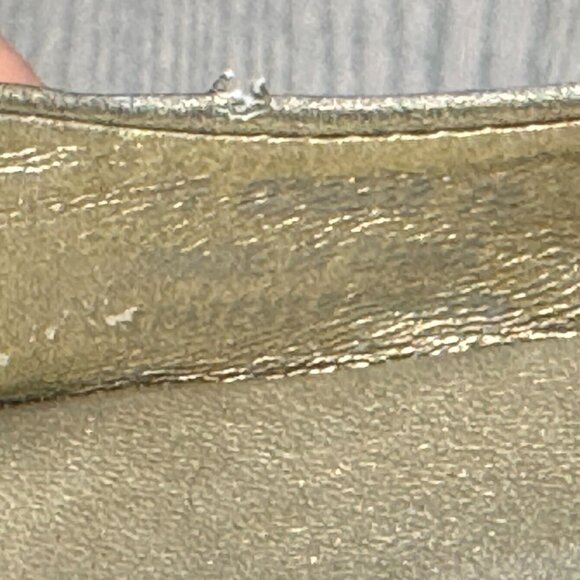 COLE HAAN Gold Leather Ballet Flats - Size 7 - Picture 6 of 10